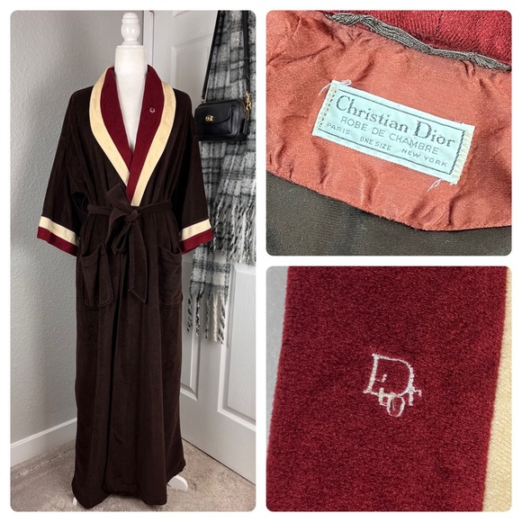 CHRISTIAN DIOR Vintage Robe De Chambre